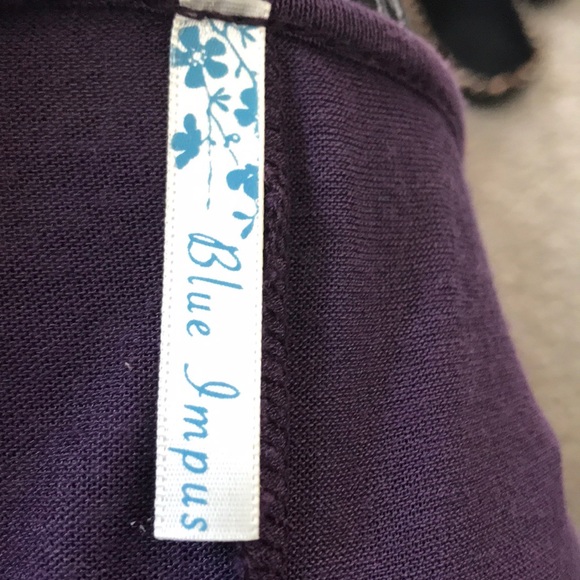 Purple Sheer Dolman Top - Picture 5 of 6